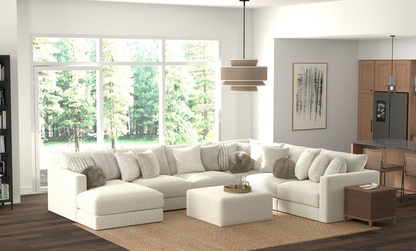 Ritzy - Modular Sofa And Included Cocktail Ottoman