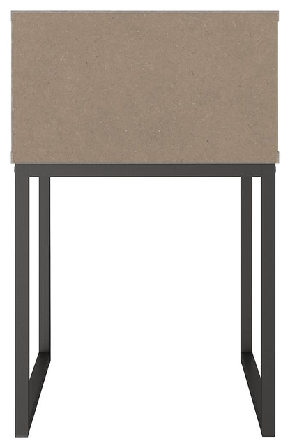 Neilsville - One Drawer Night Stand - Vinyl-Wrapped - Whitewash