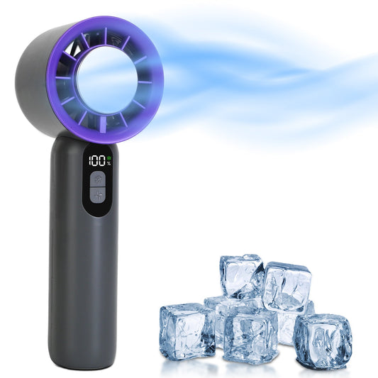 Rechargeable Handheld Fan with Ice Cooler — Travel, Beach & Camping