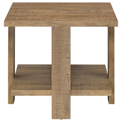 Dawn 3-piece Round Coffee and End Table Set Mango Brown