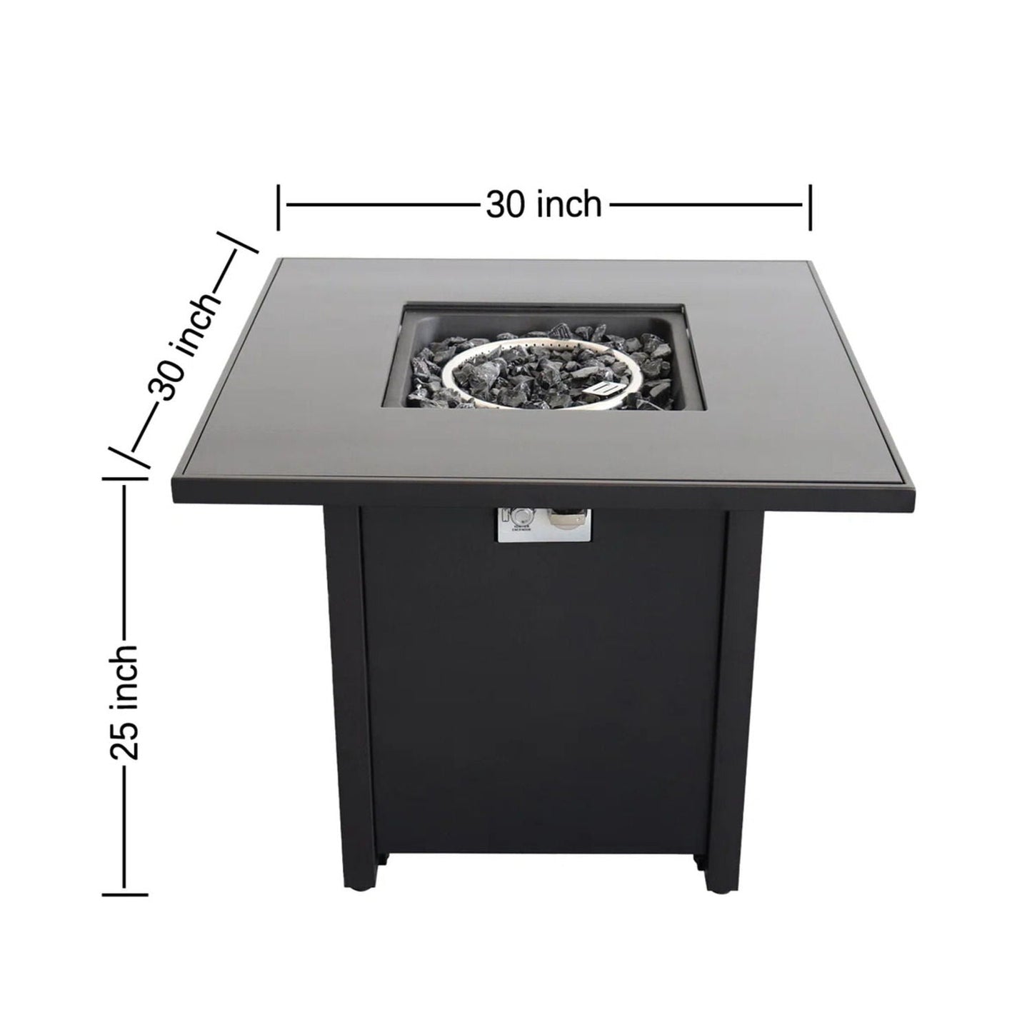 Powdercoated Fire Pit With Top