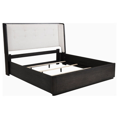Leandro 4-piece Eastern King Bedroom Set Burnished Black