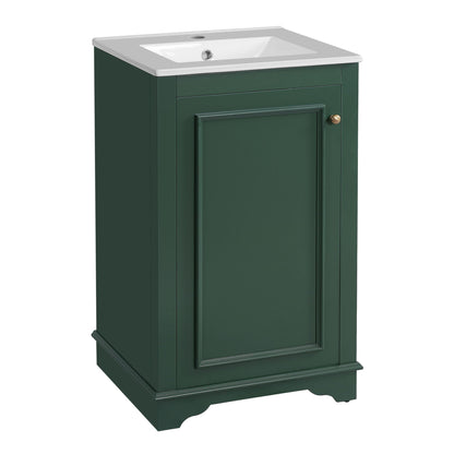Bathroom Vanity With Sink, Freestanding Single Cabinet Set, Soft Close Door, Adjustable Shelf