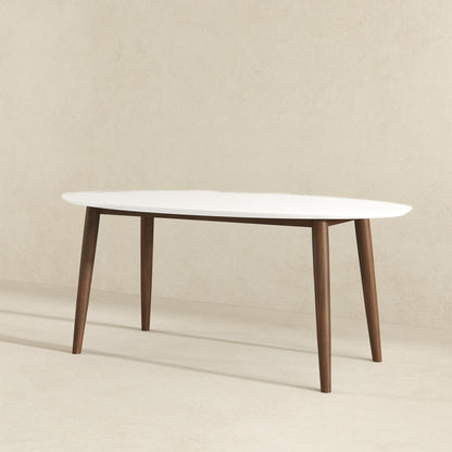 Ada - Mid-Century Modern Style Oval Dining Table