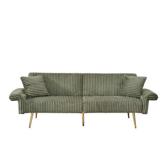 Luxury Foldable Double Sofa Bed With Folding Armrests