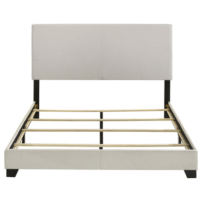 Dorian Fabric Upholstered Queen Panel Bed Cream