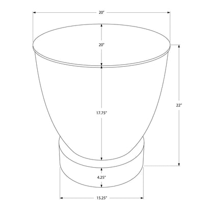 Drum Accent Side Table, Contemporary & Modern Design