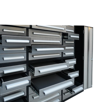 7ft Garage Storage Cabinet (35 Drawers & 1 Cabinet)