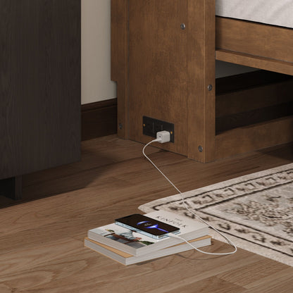 Murphy Bed With Charging Station And Drawer