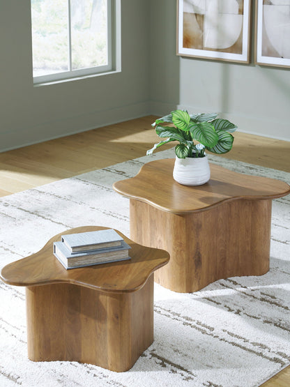 Abeford - Accent Cocktail Table (Set of 2) - Brown