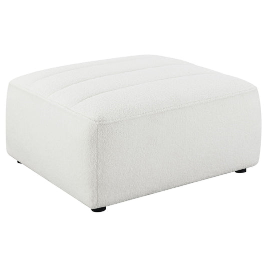 Sunny Square Upholstered Ottoman Natural
