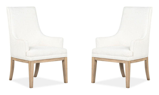 Coventry - Upholstered Host Chair (Set of 2) - Honey Maple