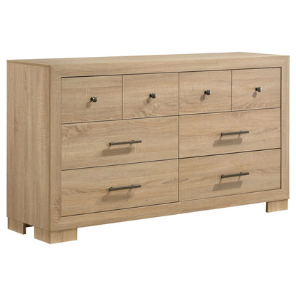 Arielle 4-piece Eastern King Bedroom Set Light Oak
