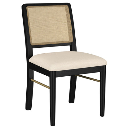 Arini 5-piece Round Dining Table Set Sand Wash and Black