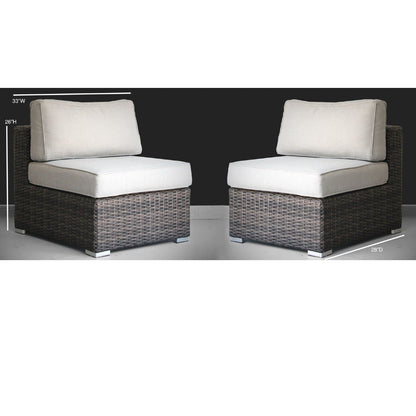 Minnesota - Armless Patio Chairs (Set of 2)