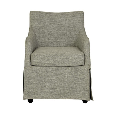 London - Upholstered Skirted Dining Arm Chair
