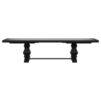 Florence 7-piece 126-inch Extension Dining Table Set Distressed Black