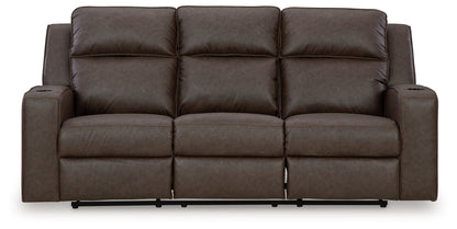Lavenhorne - Rec Sofa W/Drop Down Table - Granite