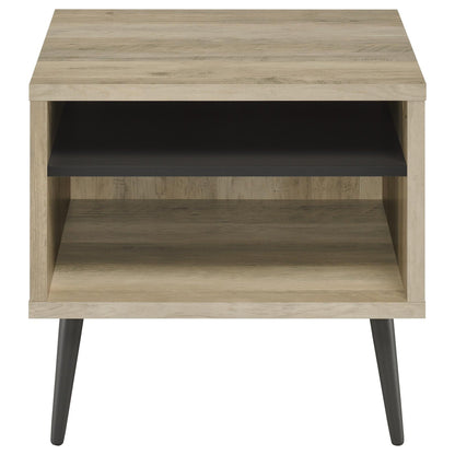 Welsh 2-piece Coffee and End Table Set Distressed Pine