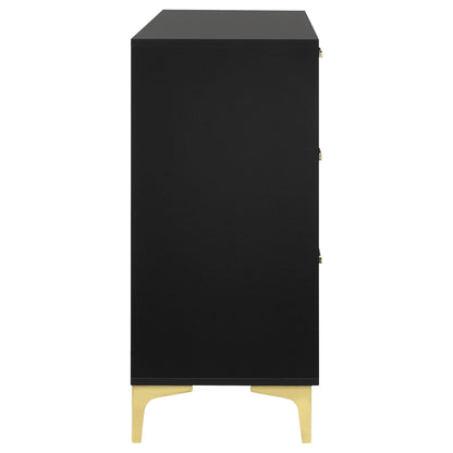 Kendall 6-drawer Dresser Black