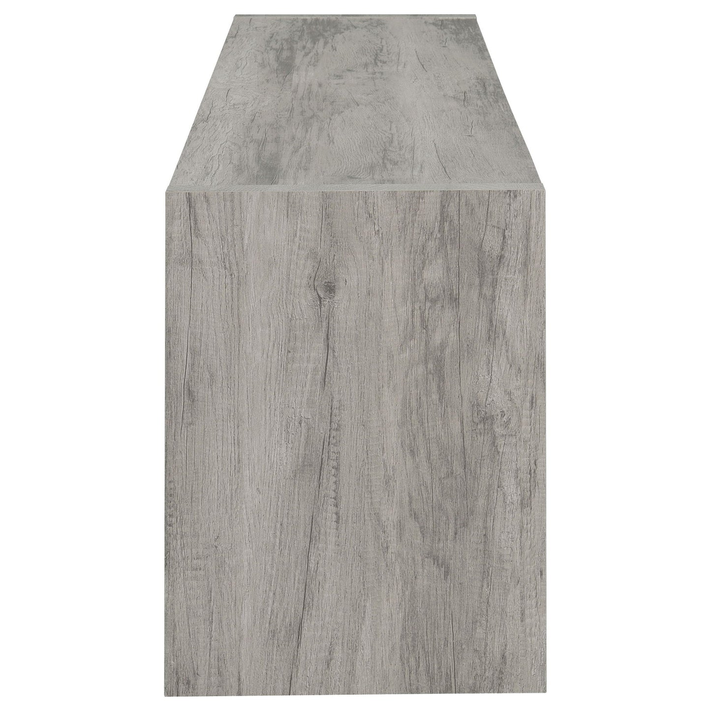 Burke 2-door Engineered Wood 71-inch TV Stand Grey Driftwood