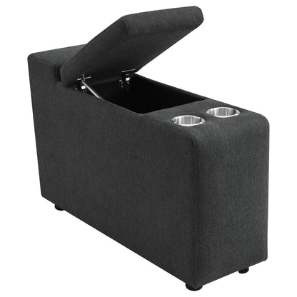 Collins 5-Piece Power Reclining Home Theater Seating Dark Grey
