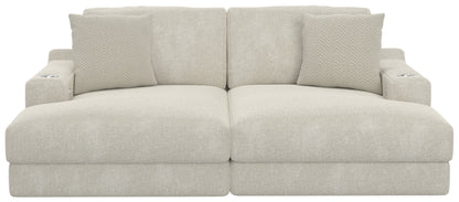 Cozy - 2 Piece Double Wide Chaise With USB Charging Ports