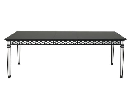 Varian II - Dining Table - Mirrored & Black