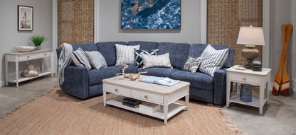 Echo Isles - Lift Top Storage Cocktail Table With Casters - Sea Pearl And Driftwood