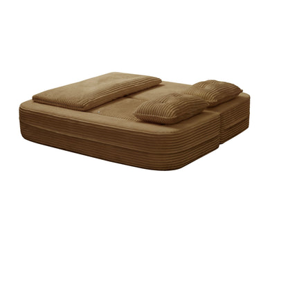 Multi Functional Sectional Sofa Bed With Independent Chaise Lounge And Functional Blanket