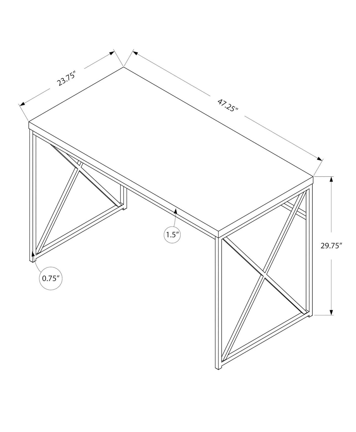 Computer Desk For Home Office, Laptop