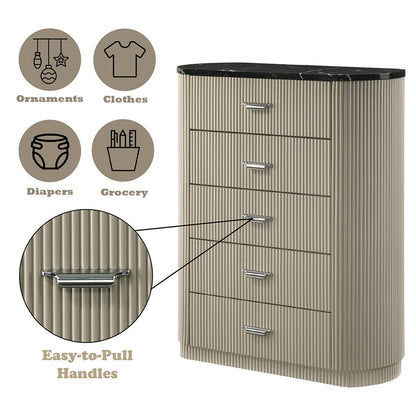 Travonte - Chest - Gray / Beige