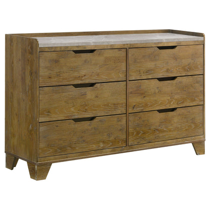 Henderson 5-piece Eastern King Bedroom Set Medium Oak