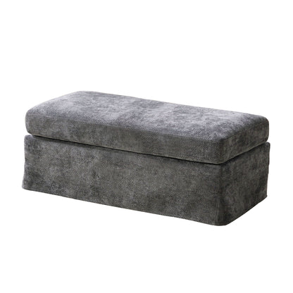 Ottoman Foot Stool With Metal Legs
