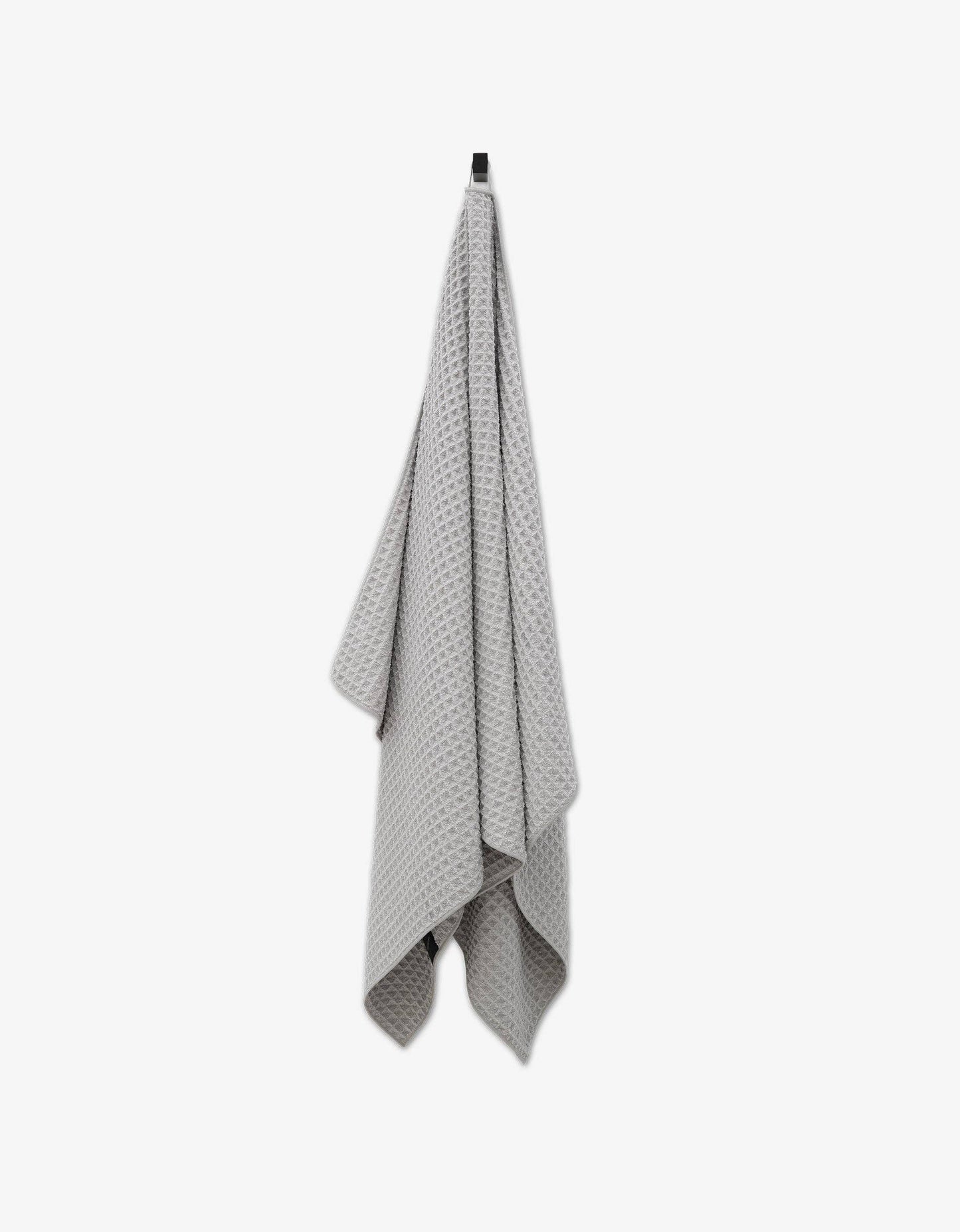 Waffle Weave Bath Towel — Modern Geometric Texture, Soft & Quick-Dry