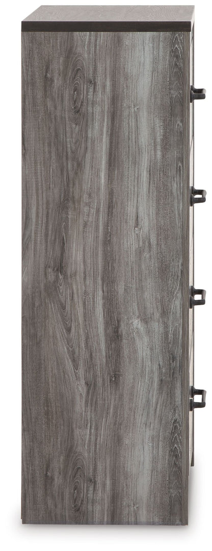 Bronyan - Four Drawer Chest - Dark Gray