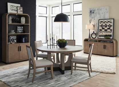 Tristan - 60" Round Dining Table - Swiss Coffee