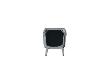 House Marchese - Arm Chair (Set of 2) - Two Tone Gray Fabric & Pearl Gray