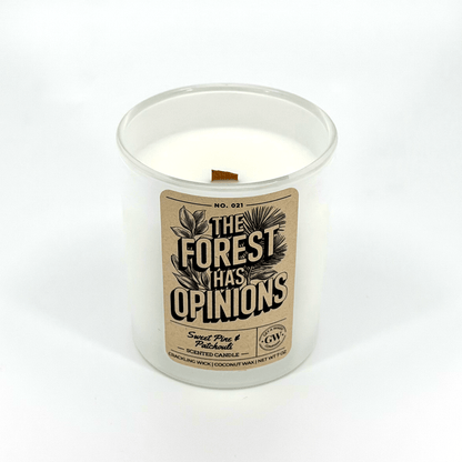 The Forest Has Opinions — Sugar Pine & Patchouli Candle