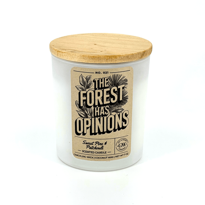 The Forest Has Opinions — Sugar Pine & Patchouli Candle
