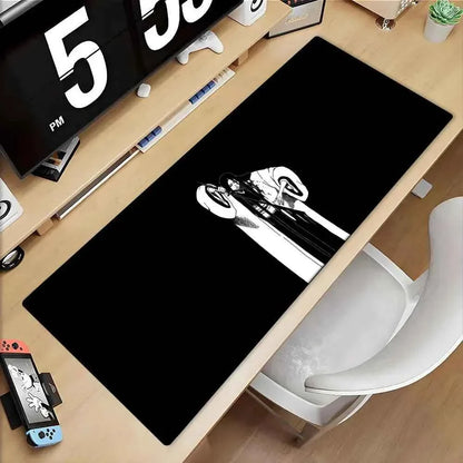 Large Mouse Pad black white Anime BLEACH Mause Mats Gaming Accessories Office Gamer Keyboard Desk Mat Unohana Retsu Mousepad
