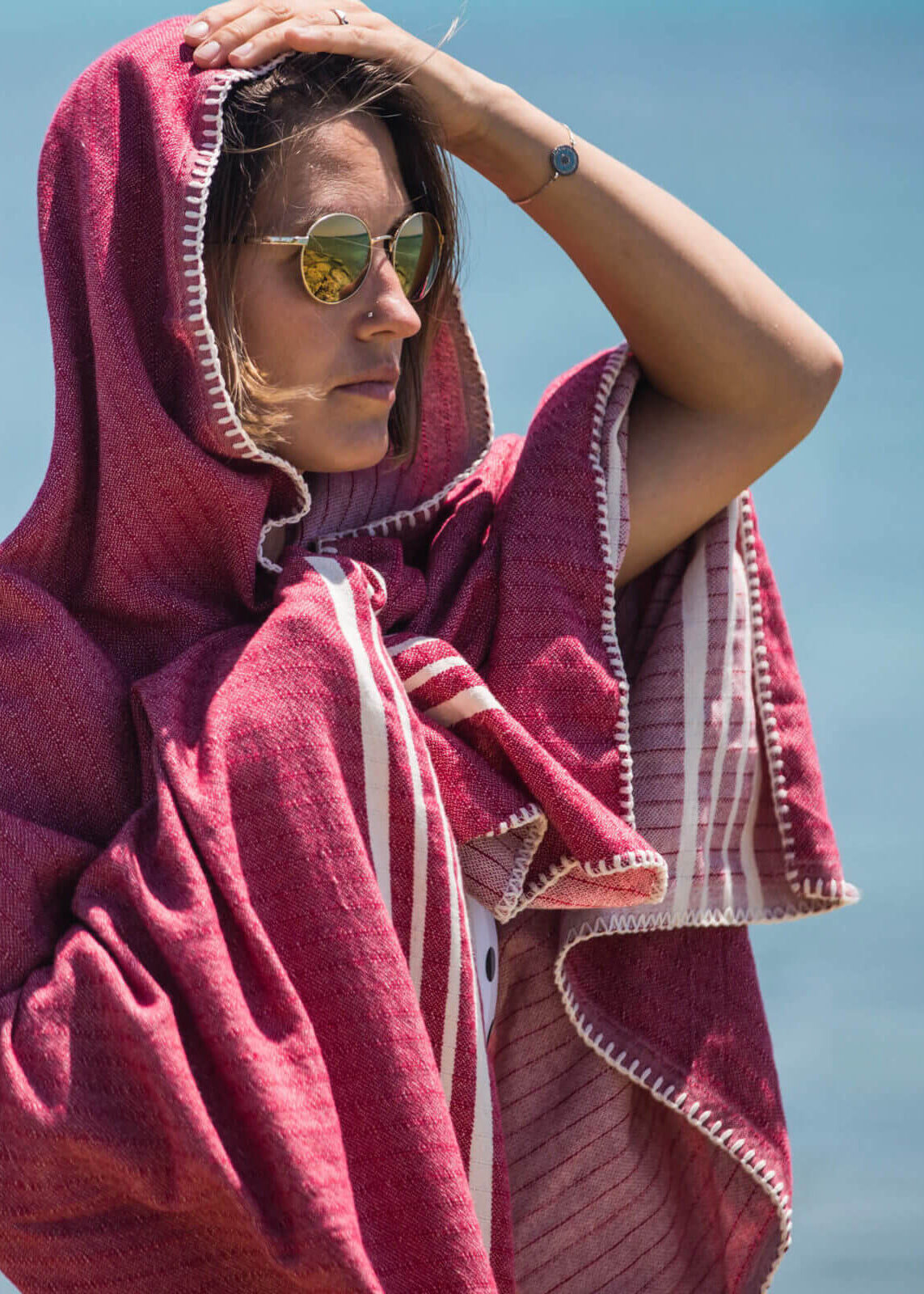 Fringe-Free Farmhouse Turkish Towel — Lightweight & Absorbent
