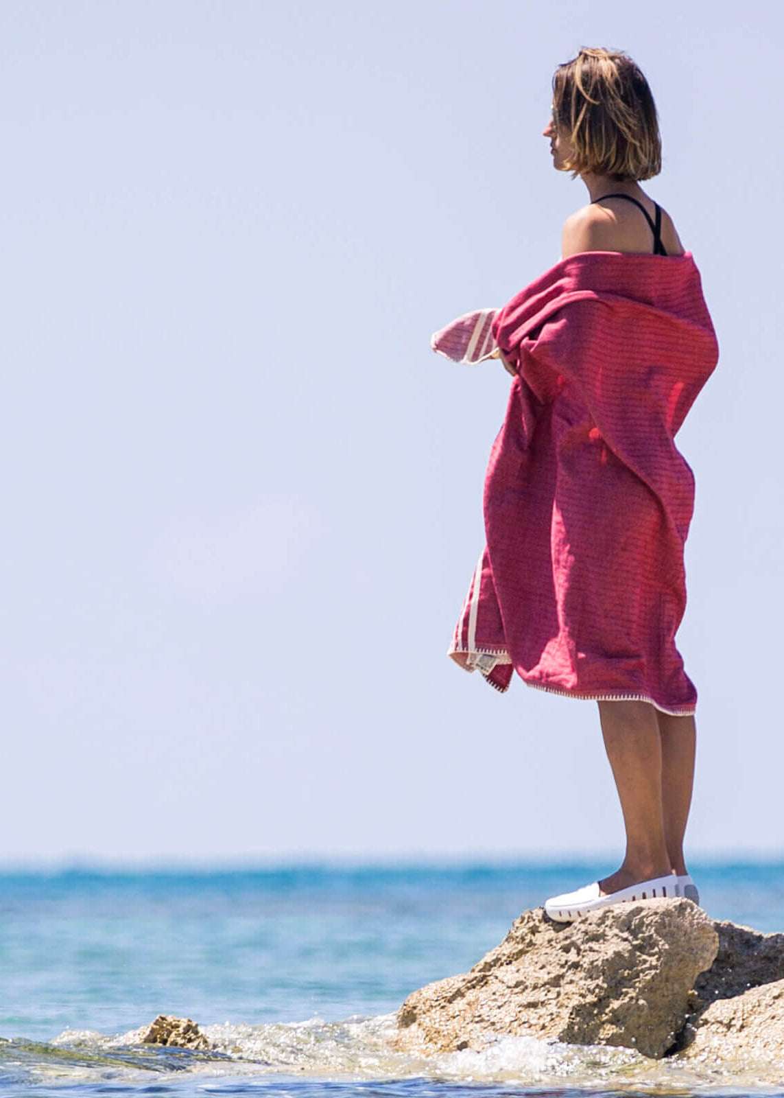 Fringe-Free Farmhouse Turkish Towel — Lightweight & Absorbent