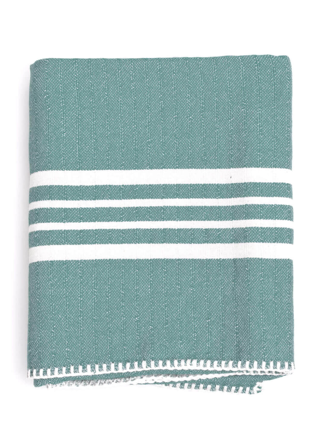 Fringe-Free Farmhouse Turkish Towel — Lightweight & Absorbent