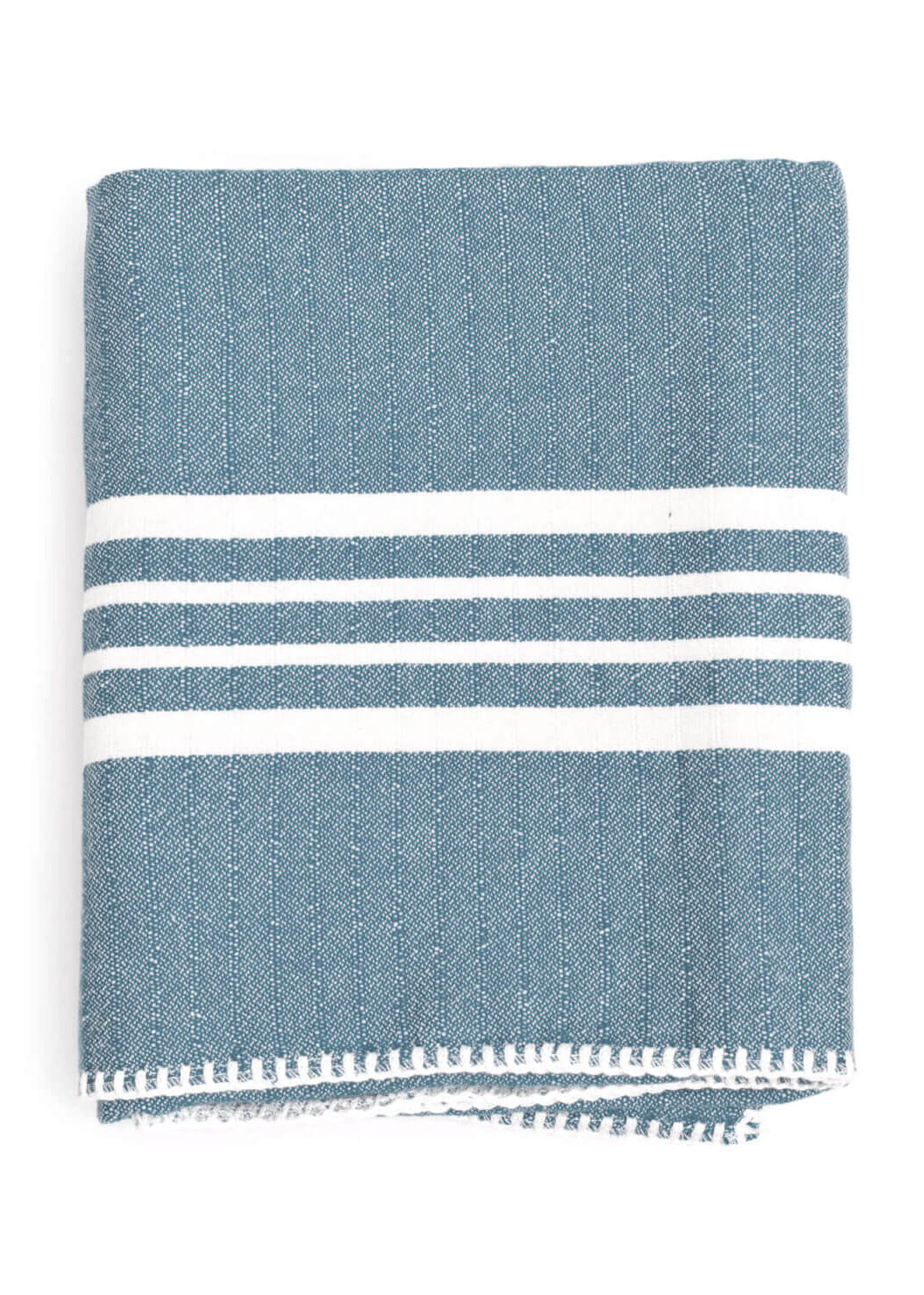 Fringe-Free Farmhouse Turkish Towel — Lightweight & Absorbent