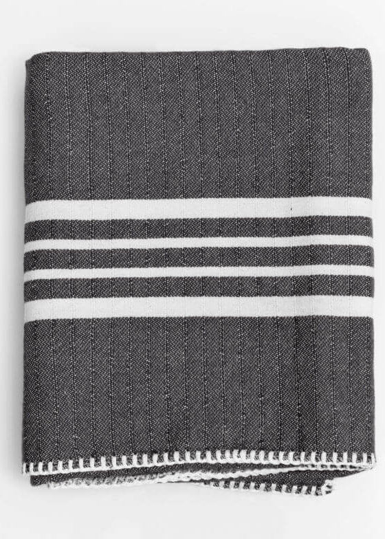 Fringe-Free Farmhouse Turkish Towel — Lightweight & Absorbent