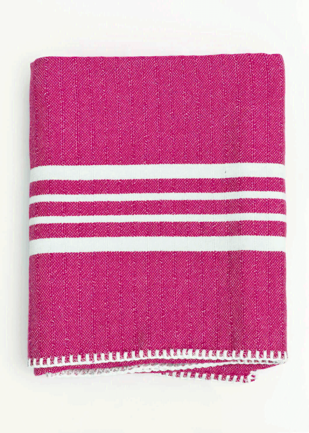 Fringe-Free Farmhouse Turkish Towel — Lightweight & Absorbent