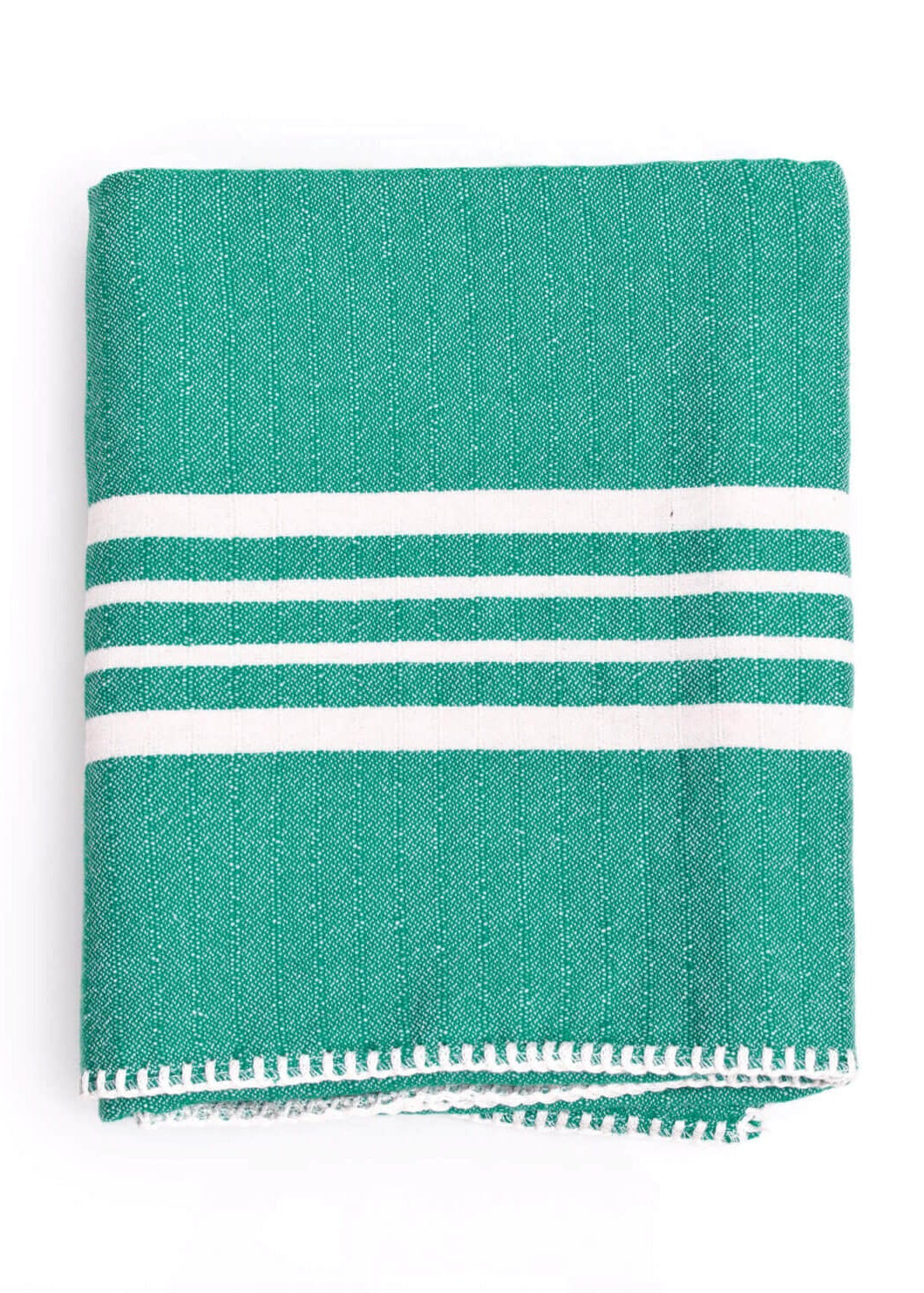 Fringe-Free Farmhouse Turkish Towel — Lightweight & Absorbent