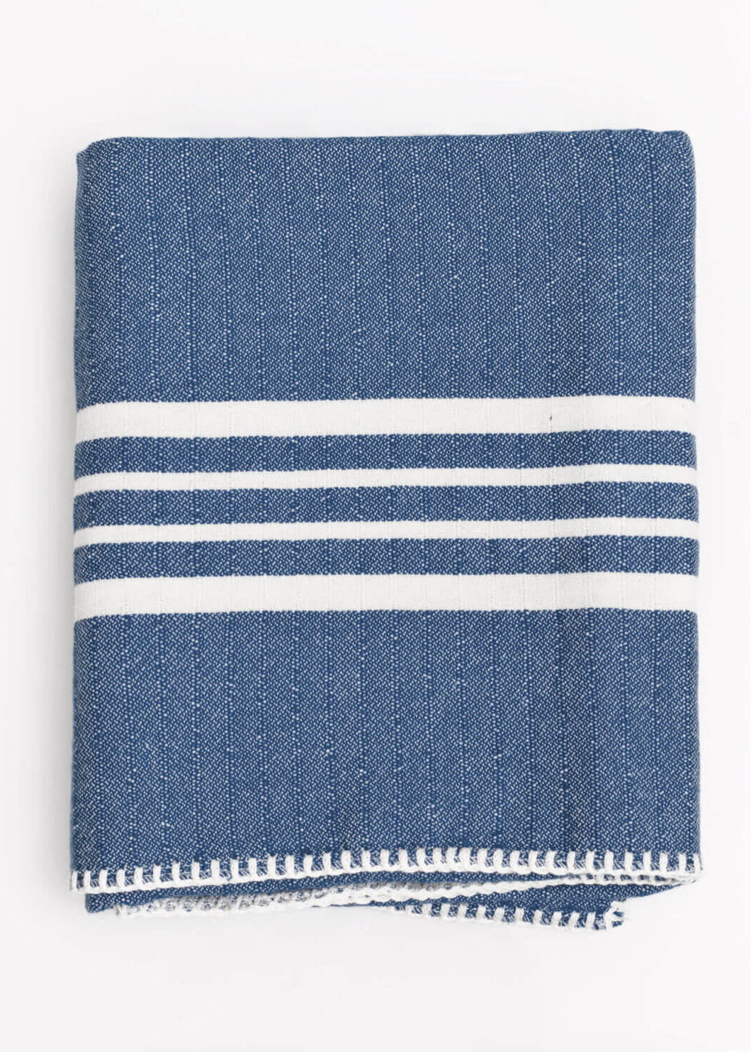 Fringe-Free Farmhouse Turkish Towel — Lightweight & Absorbent