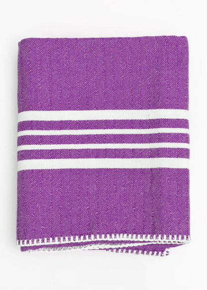 Fringe-Free Farmhouse Turkish Towel — Lightweight & Absorbent